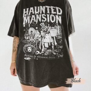Vintage The Haunted Mansion Graphic Tees Shirt