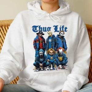Halloween THUGLIFE Shirt, Halloween Horror Characters Shirt