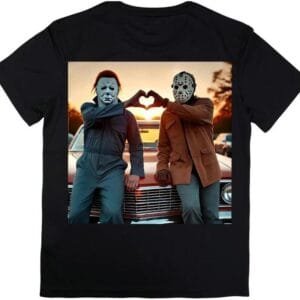 90s Vintage Retro Heart Hands Michael AndJason Halloween T-Shirt