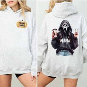 Halloween Spooky Mama Hoodie, Cool Mama Halloween Hoodie