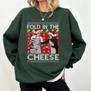 You Just Fold It In Vintage Sweatshirt, Best Wishes Warmest Regards Ew David Holiday Sweatshirt