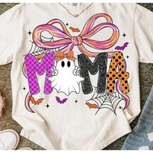 Black Colors Mama Halloween T-shirt