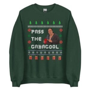Pass The Gabagool Ugly Sopranos Christmas Sweatshirt