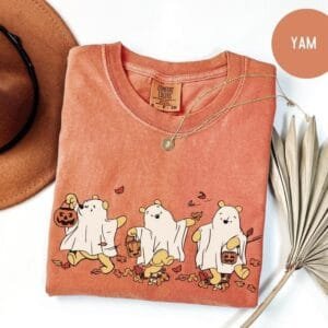 Retro Pooh Ghost Halloween T-Shirt, The Pooh Halloween T-Shirt