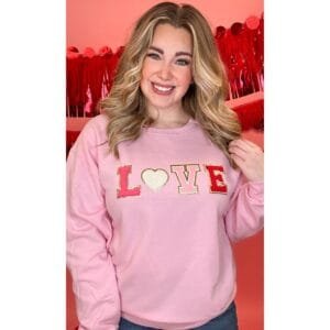Big Letter Heart Sweatshirt