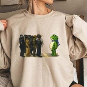 Portland Freedom Frog Anti Ice Sweatshirt, Resistance Tee Protest Shirt Anti Sweatshirt